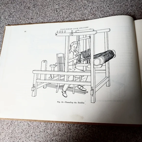 Vintage Foot Power Loom Weaving Book - Picture 6 of 8